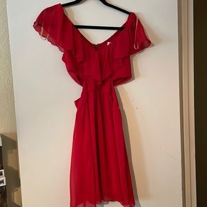 Size S Lots of Love by Speechless  Red Dress with Openings at Ribs.